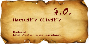 Hattyár Olivér névjegykártya